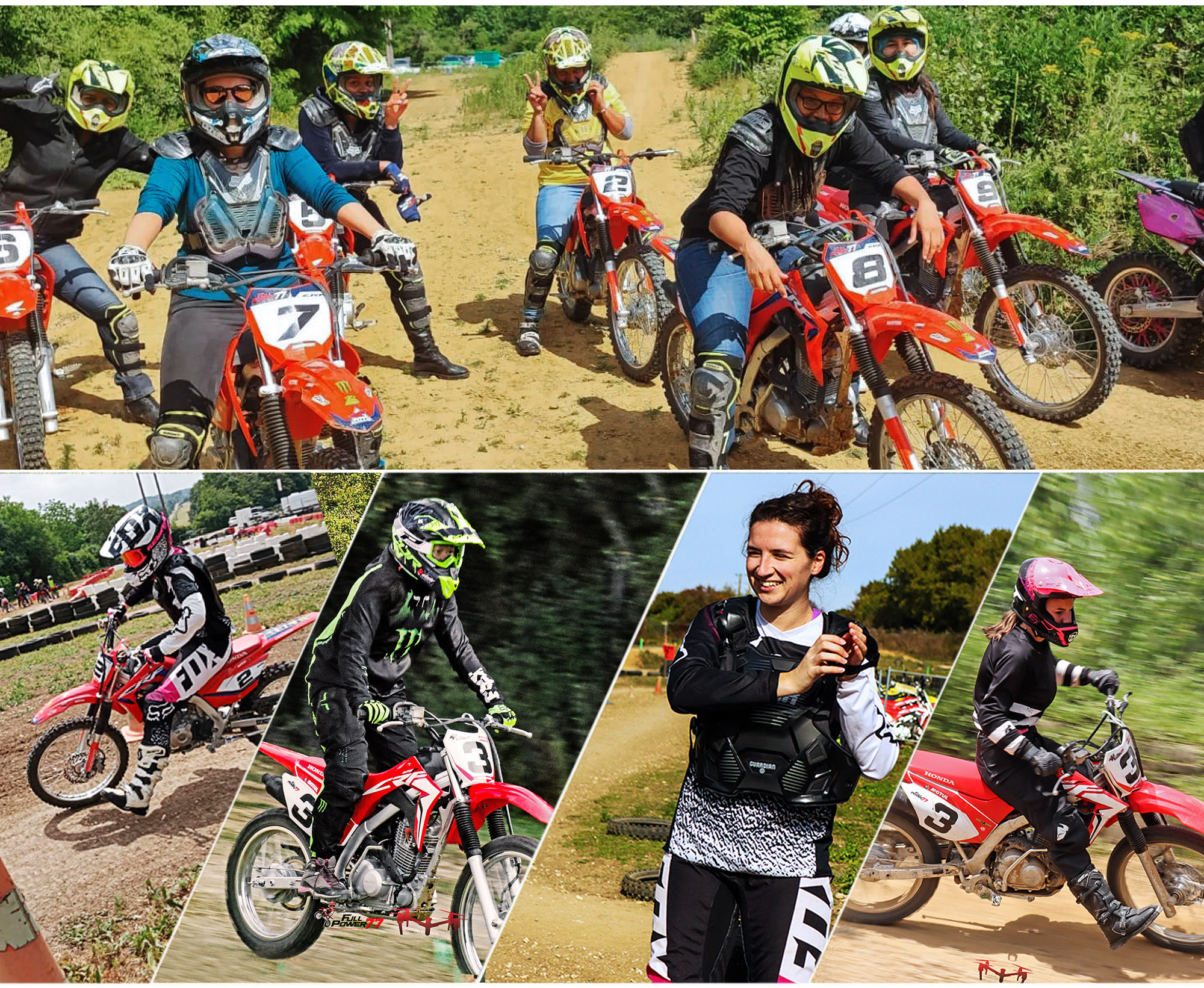 cours de motocross féminin (groupe)