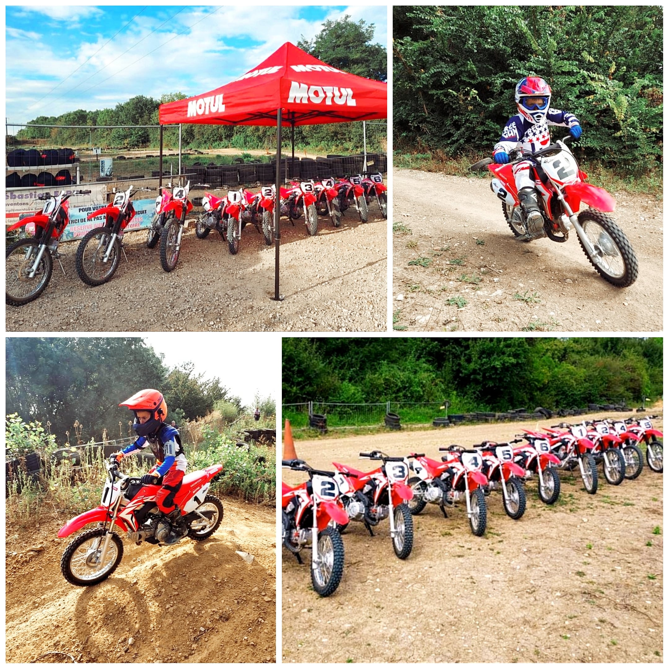 Photo groupe enfants motocross brie comte robert